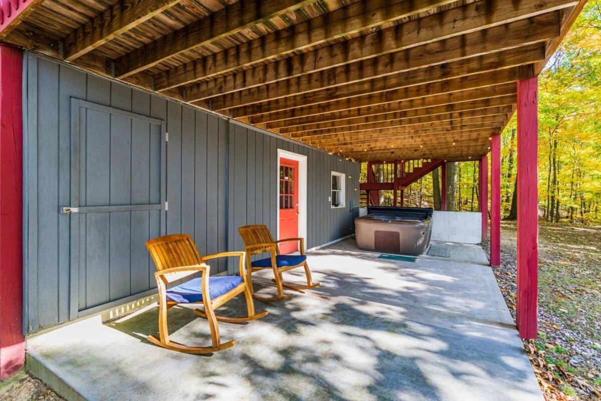 Hot Tub, Large Deck, Wifi, Fire Pit At Chalet Cabin Morton Grove Bagian luar foto