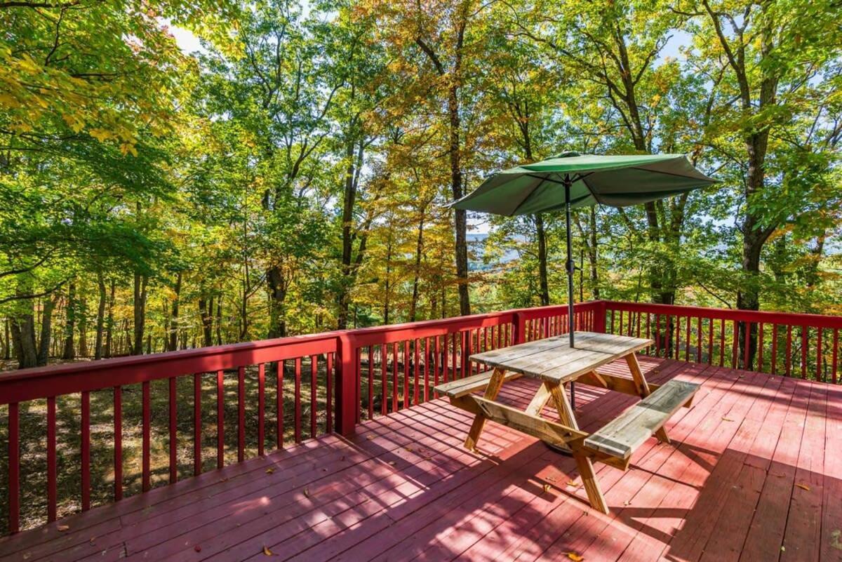 Hot Tub, Large Deck, Wifi, Fire Pit At Chalet Cabin Morton Grove Bagian luar foto