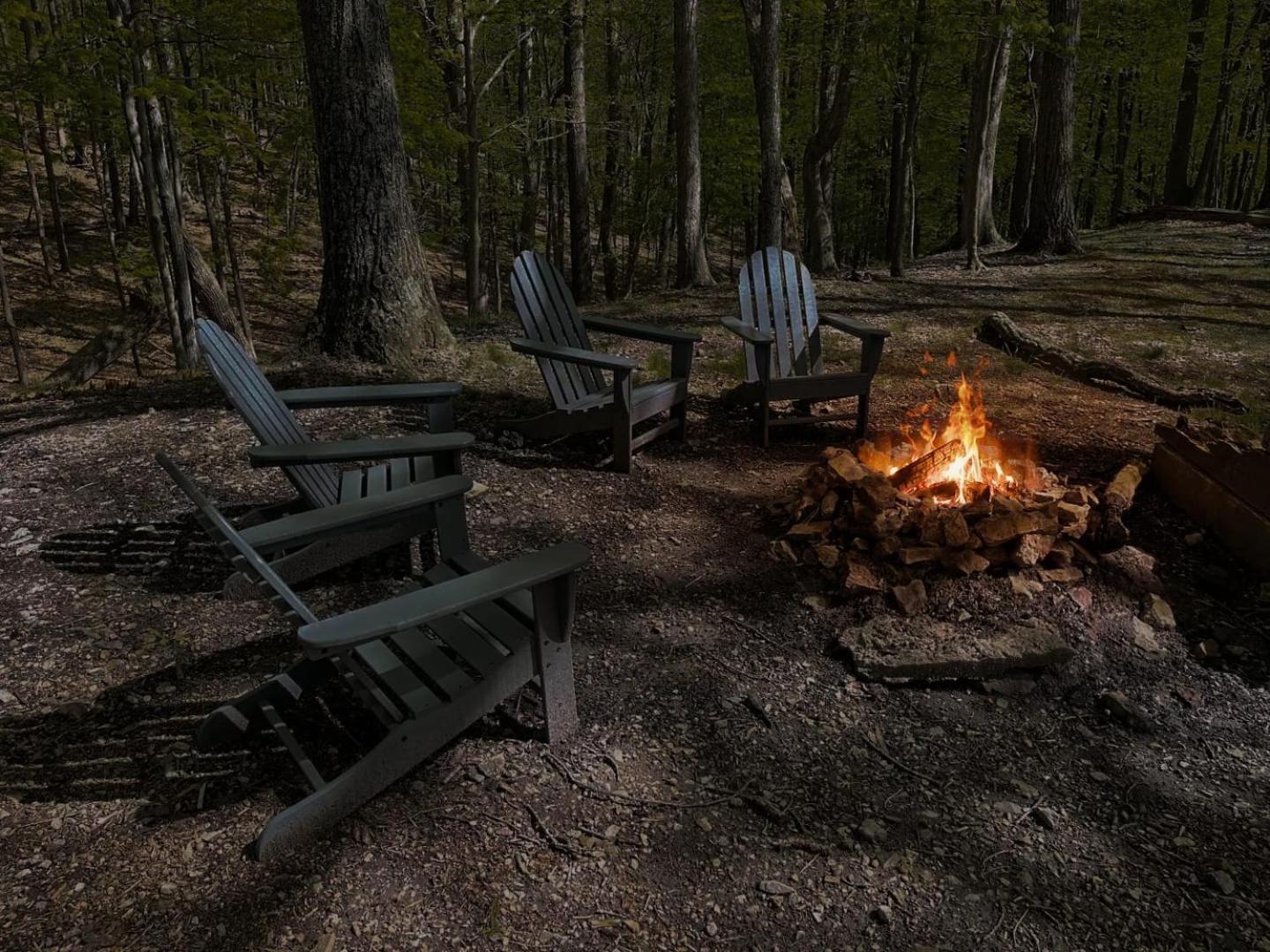Hot Tub, Large Deck, Wifi, Fire Pit At Chalet Cabin Morton Grove Bagian luar foto