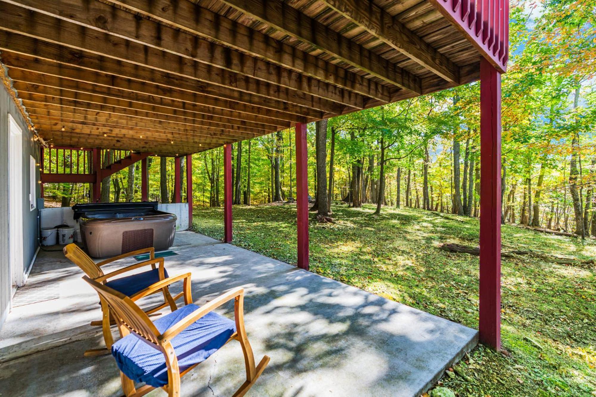 Hot Tub, Large Deck, Wifi, Fire Pit At Chalet Cabin Morton Grove Bagian luar foto